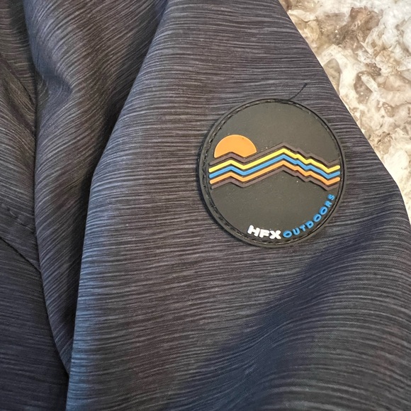 HFX Outdoors Womens Water Wind Resistant Heat Retention Jacket XL Gray Black - Picture 15 of 16